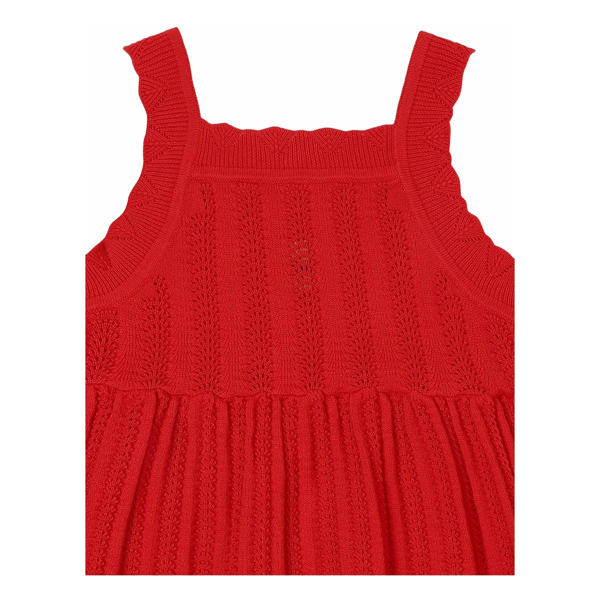 FUB - Organic Cotton Fine Knit Summer Dress | Red