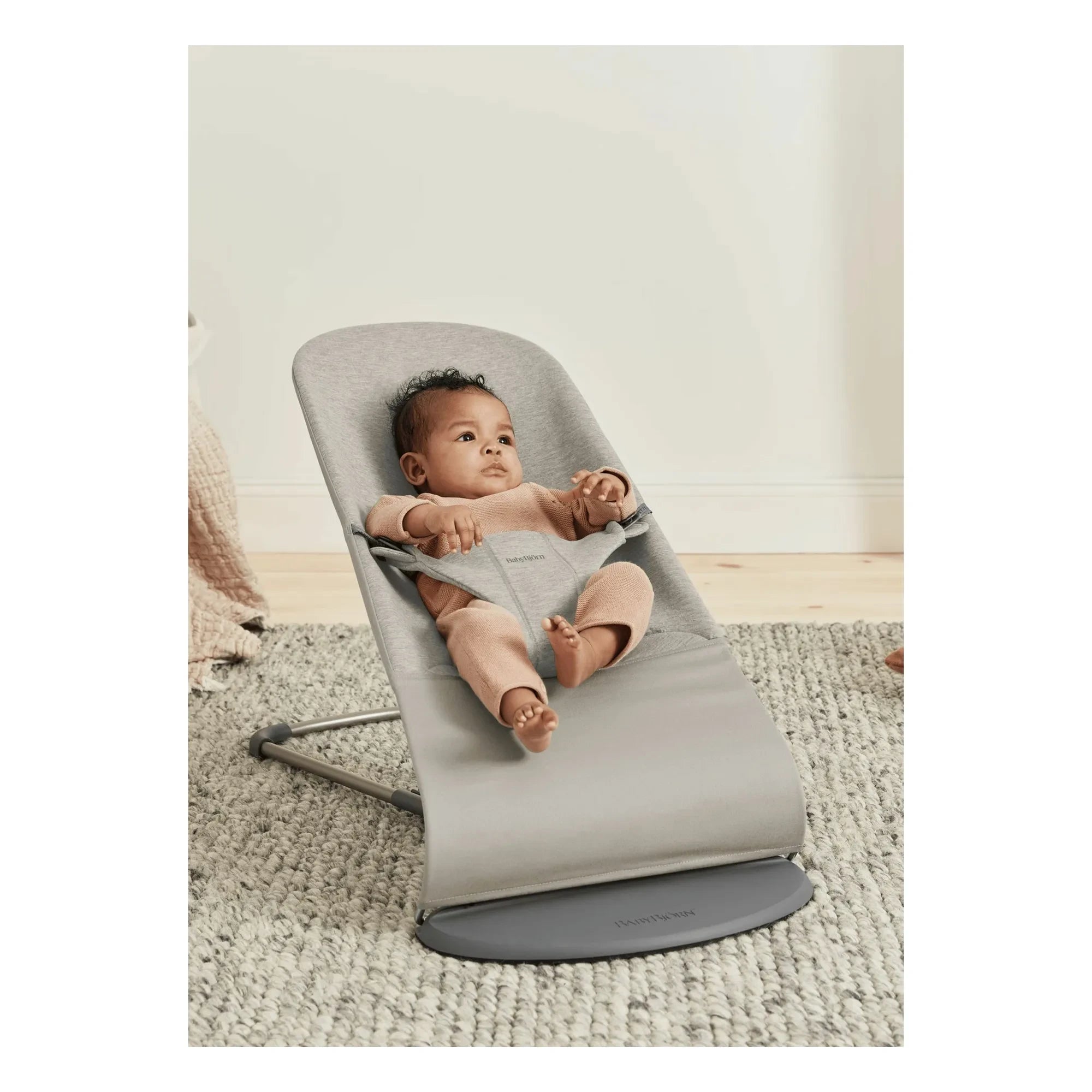 BabyBjörn - Bliss Wippe mit 3D-Jersey | Sandgrau