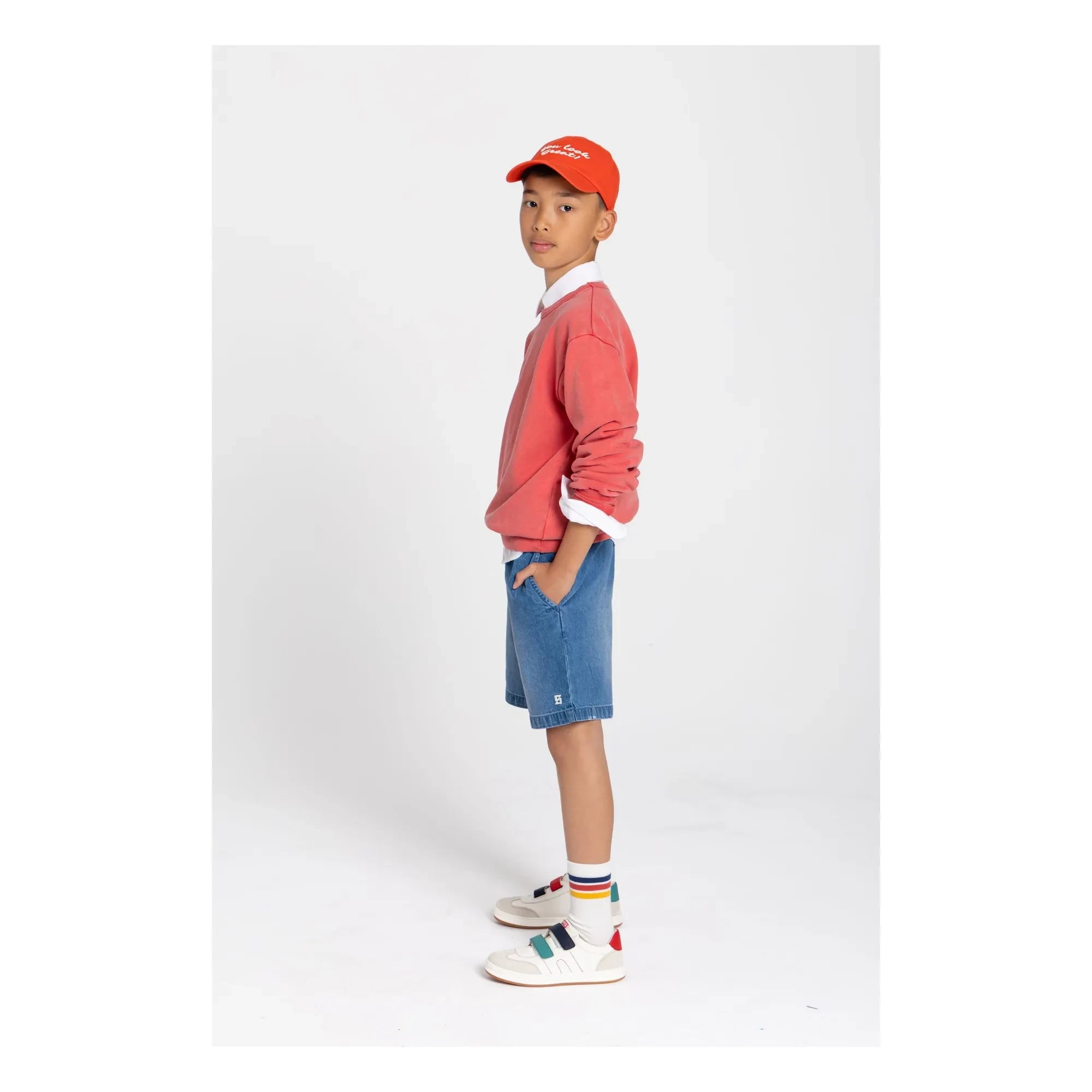 Smallable Kid - Arlo Organic Cotton Sweatshirt | Dark Red