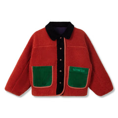 Wynken - Chaqueta Sherpa Reversible | Roja