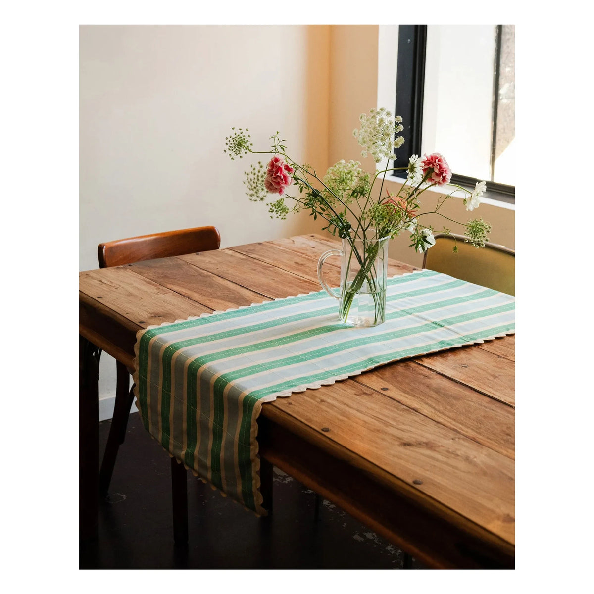 Gelatin Cake - Organic Cotton Tablecloth | Blue