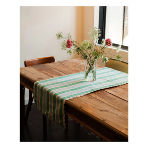 Gelatin Cake - Organic Cotton Tablecloth | Blue