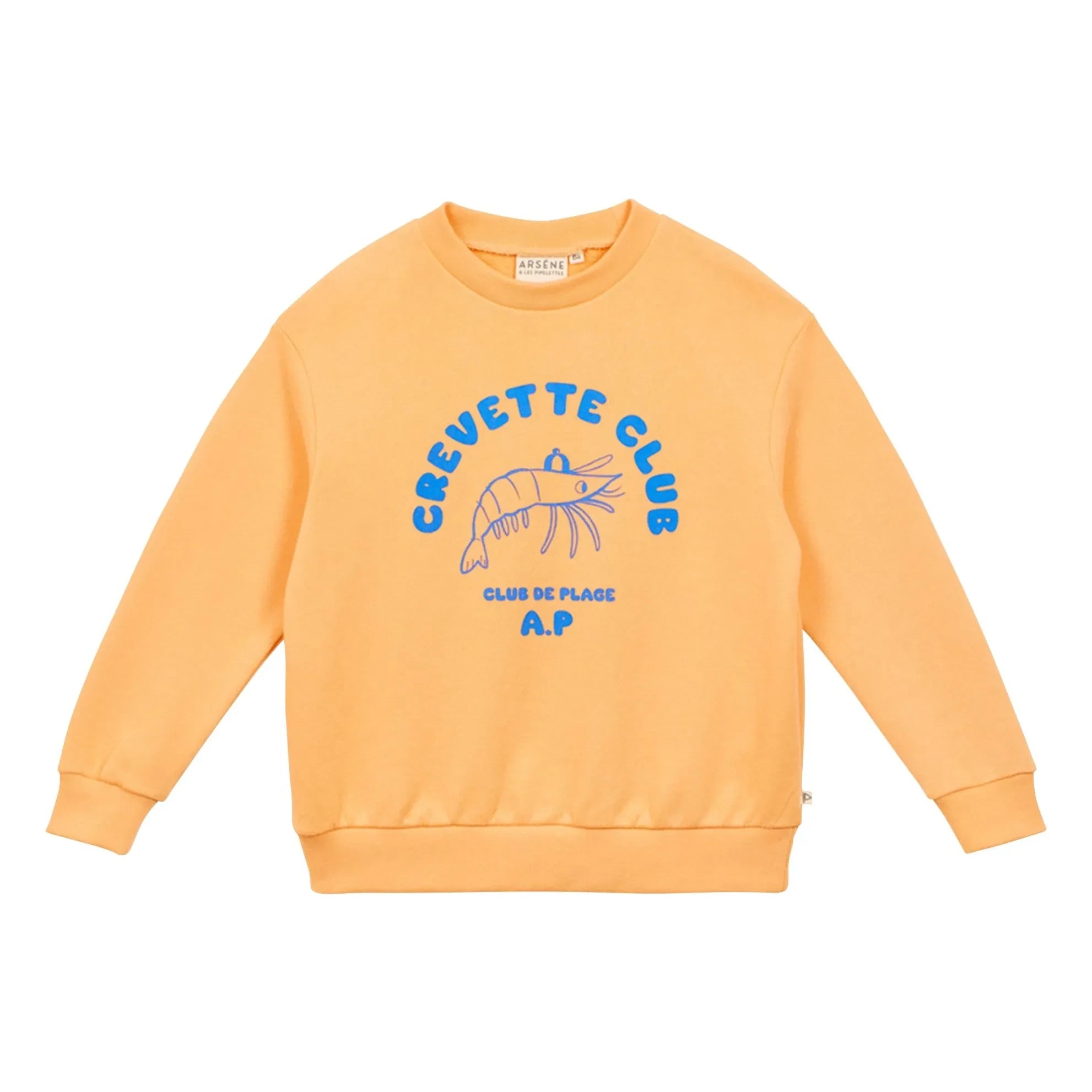 Arsène et Les Pipelettes - Karides Sweat Club Organik Pamuk | Kayısı