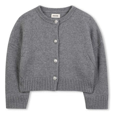 Zadig & Voltaire - Ailes Wool Cardigan | Heather Grey