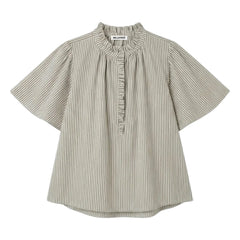 BELLEPIECE - Gestreifte Sevilla-Bluse | Grün