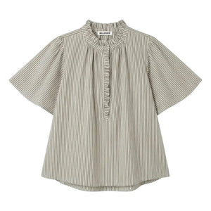 BELLEPIECE - Gestreifte Sevilla-Bluse | Grün