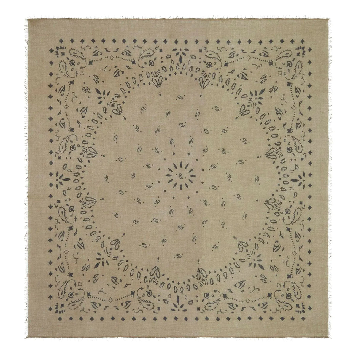 Kujten - Effy Kaşmir Voile Bandana | Marled haki