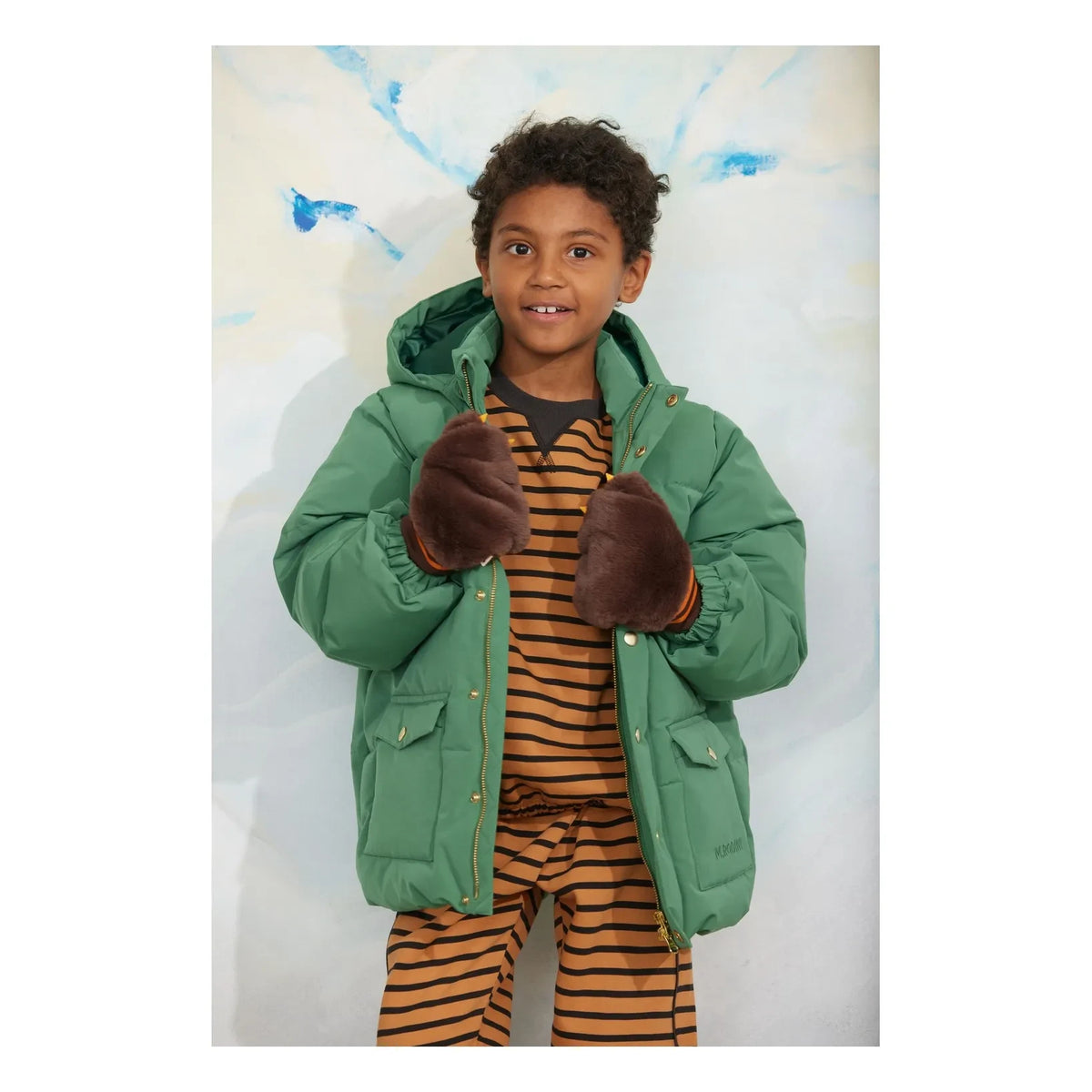 Mini Rodini - Steppjacke mit Füllung aus recycelten Fasern | Grün