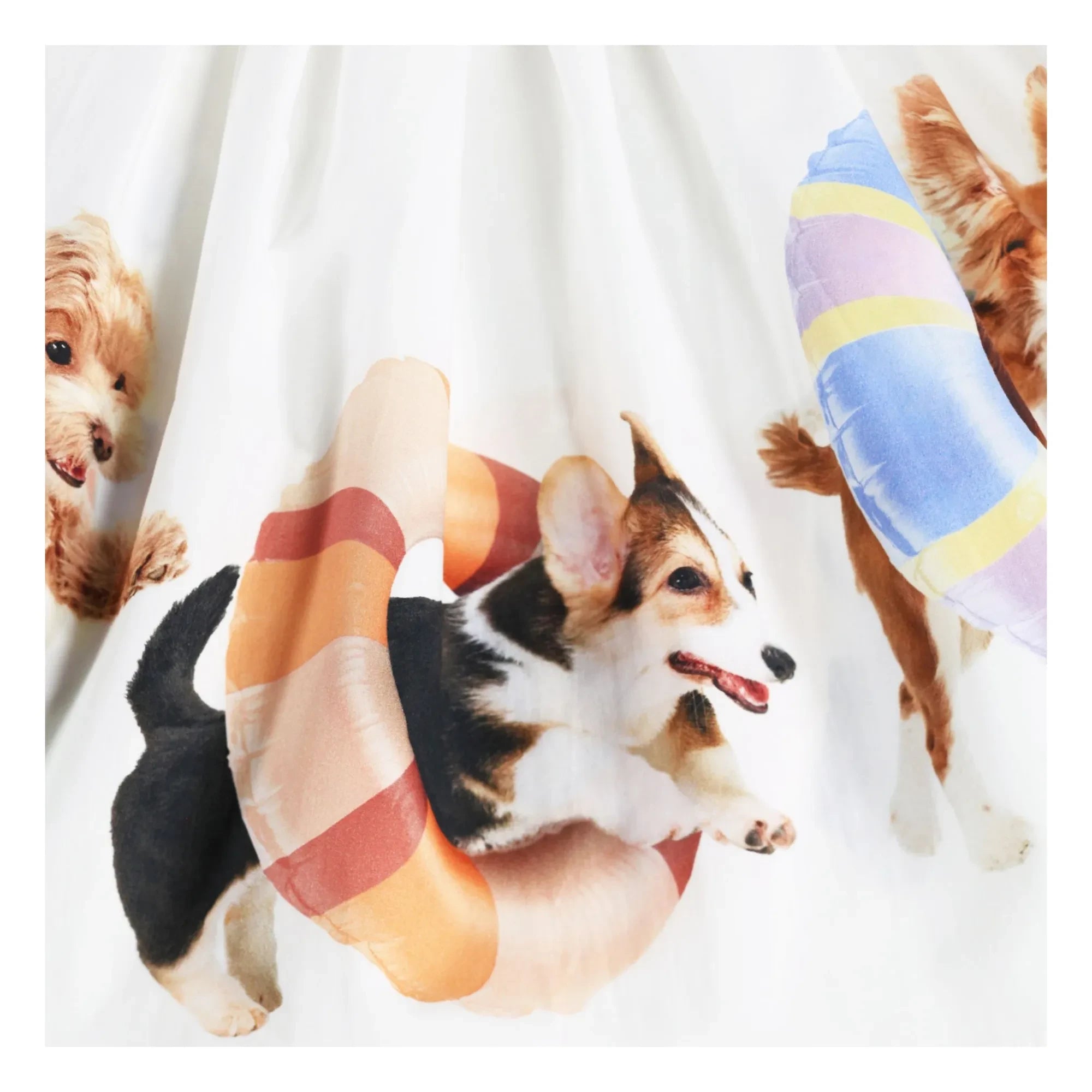 Molo - Cassandra Dogs Bio-Baumwollkleid | Weiß