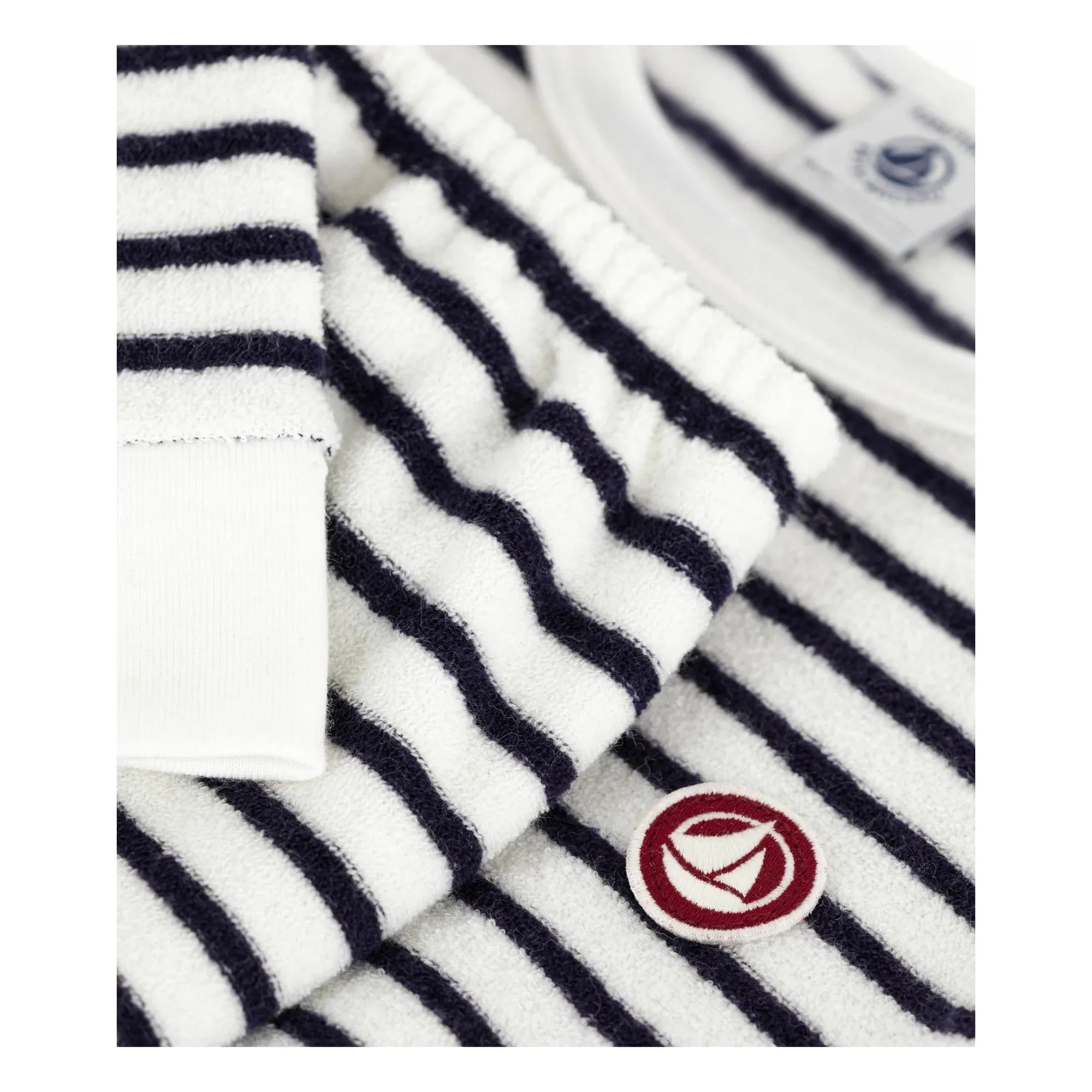 Petit Bateau - Schlafanzug „Sailor“ aus Modal mit Frottee-Einsatz | Marineblau