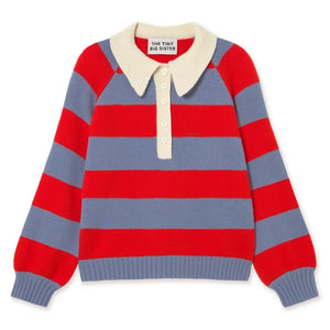The Tiny Big Sister - Frank Laine Striped Sweater | Orange