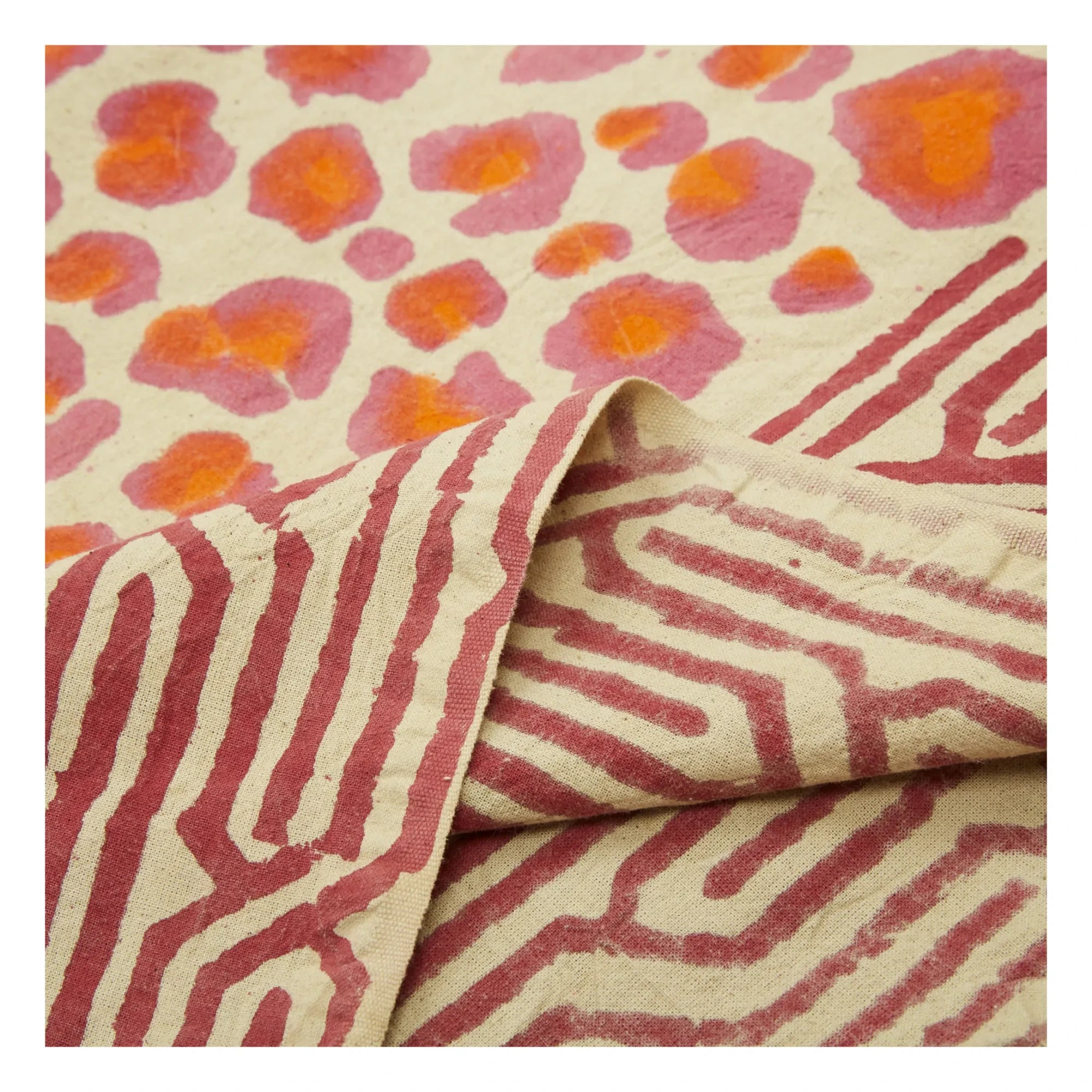 Doing Goods - Leopard Patterned Blanket and Cotton Tote Bag | Pink