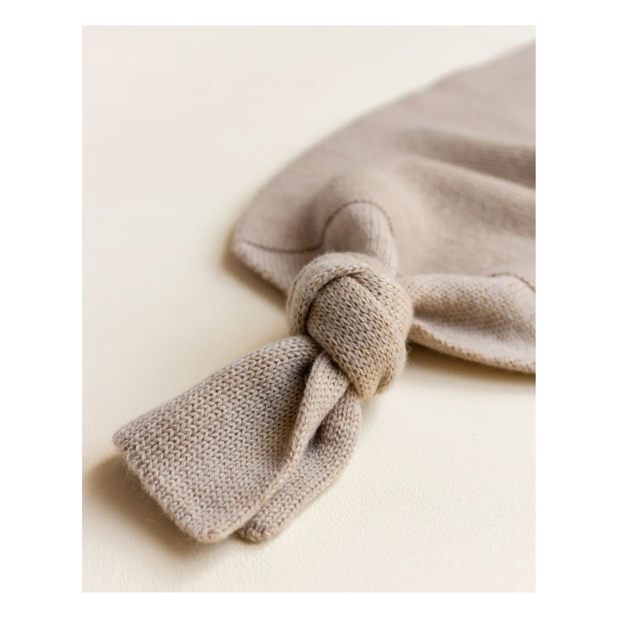 Hvid - Knotted Merino Wool Baby Sleeping Bag | Beige