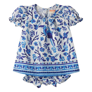 Fabula - Jardin de Fleurs Strampler | Blau