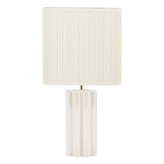 The Socialite Family - Gioia Lake Wooden and Puffed Cotton Table Lamp - EU Version (220 V) | Cream