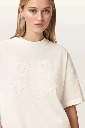 AllSaints تيشيرت قطني نسائي INSIGNIA