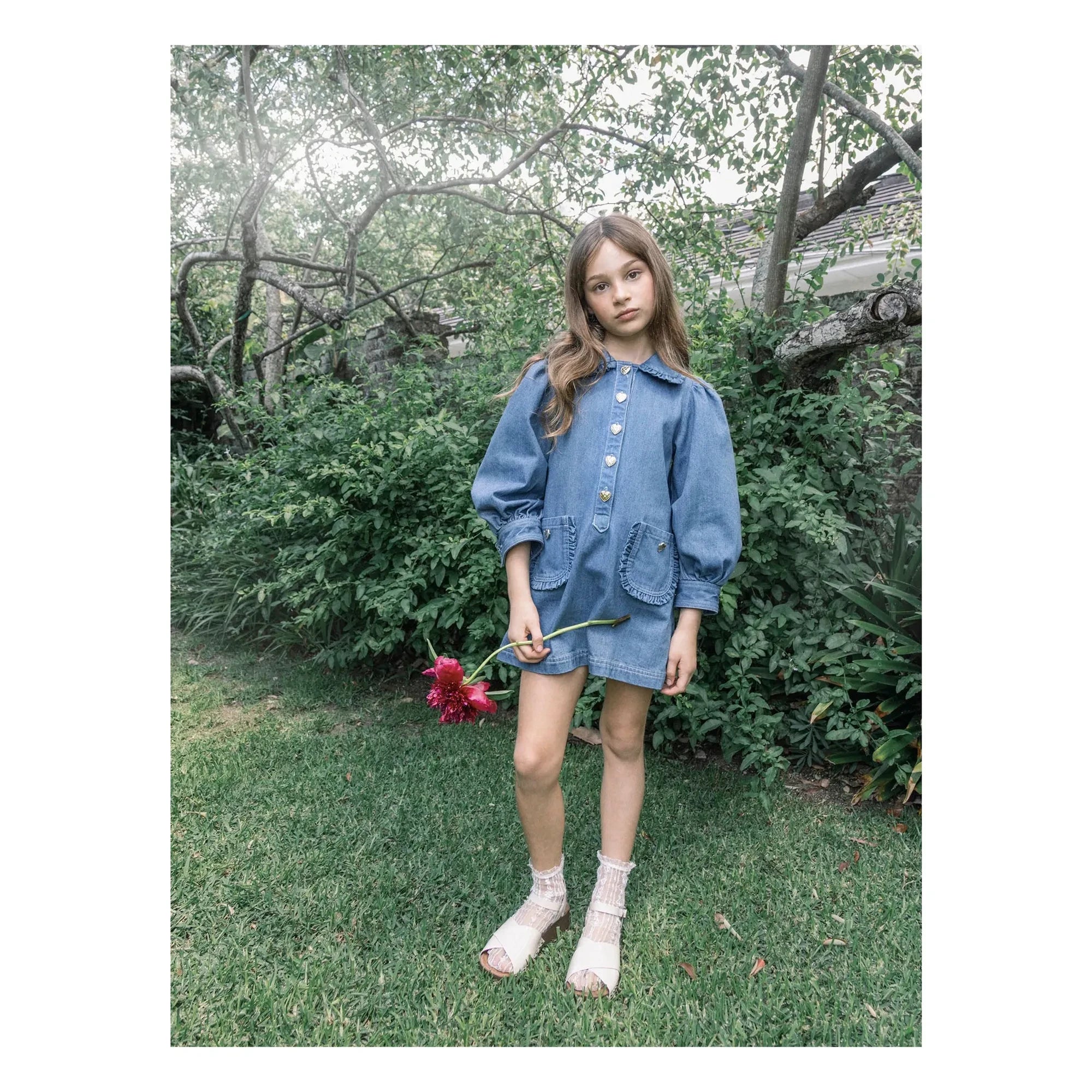 Tutu du Monde - Heartstring Denim Elbise | Mavi