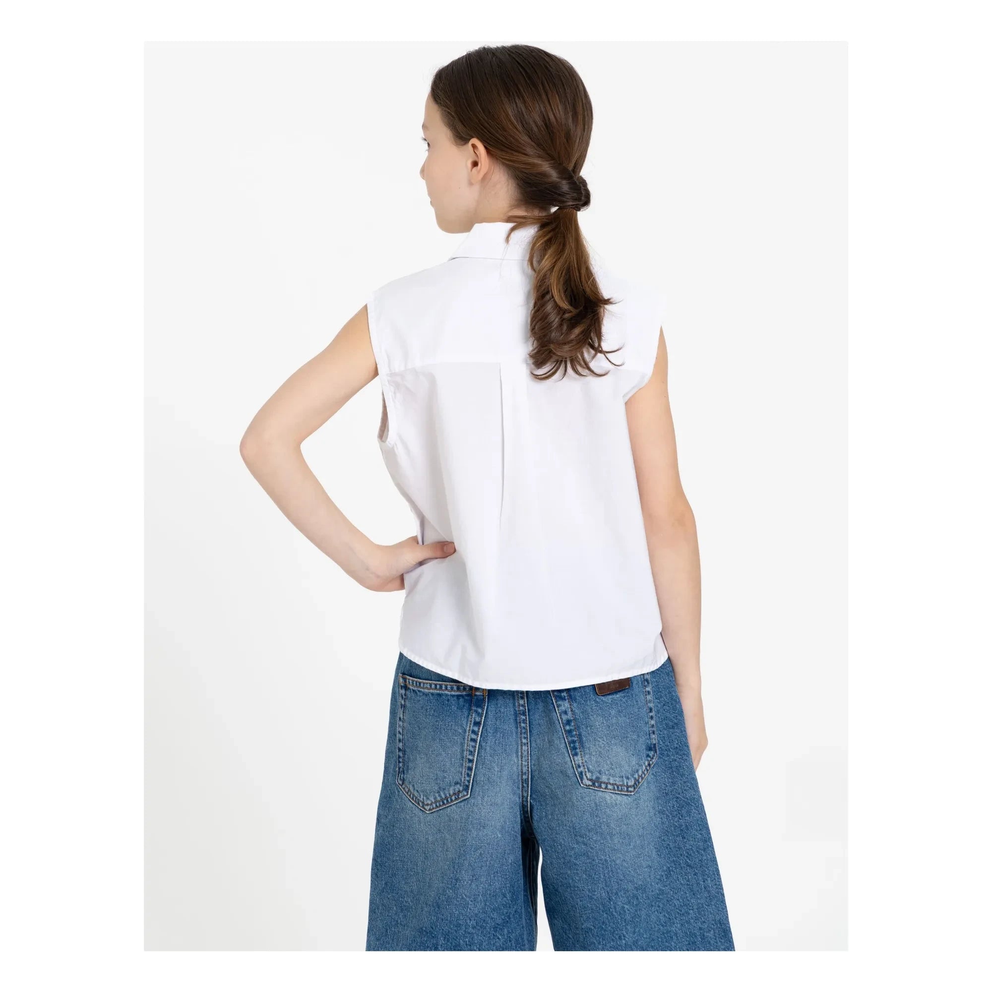 Finger in the nose - Camisa sin mangas Ella | Blanco