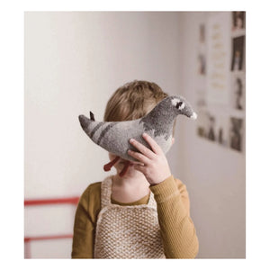 Main Sauvage - Light Gray Pigeon Plush Toy