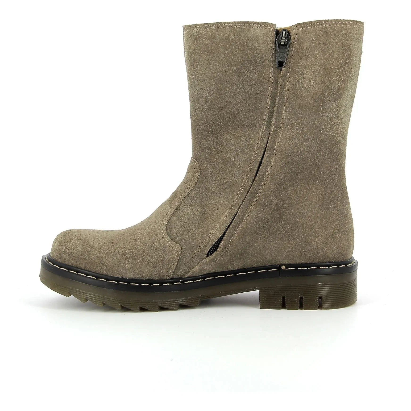 Pom d'Api - Sid Mid Velours botas | Marrón topo