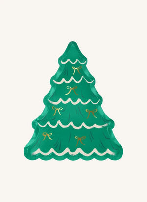 Meri Meri - Platos de Árbol de Navidad - Set de 8