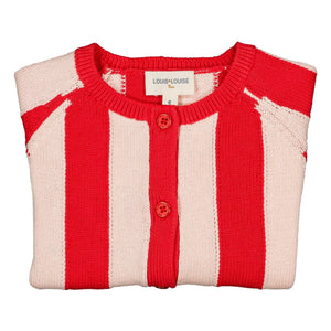Louis Louise - Striped Gulsah Cardigan | Red