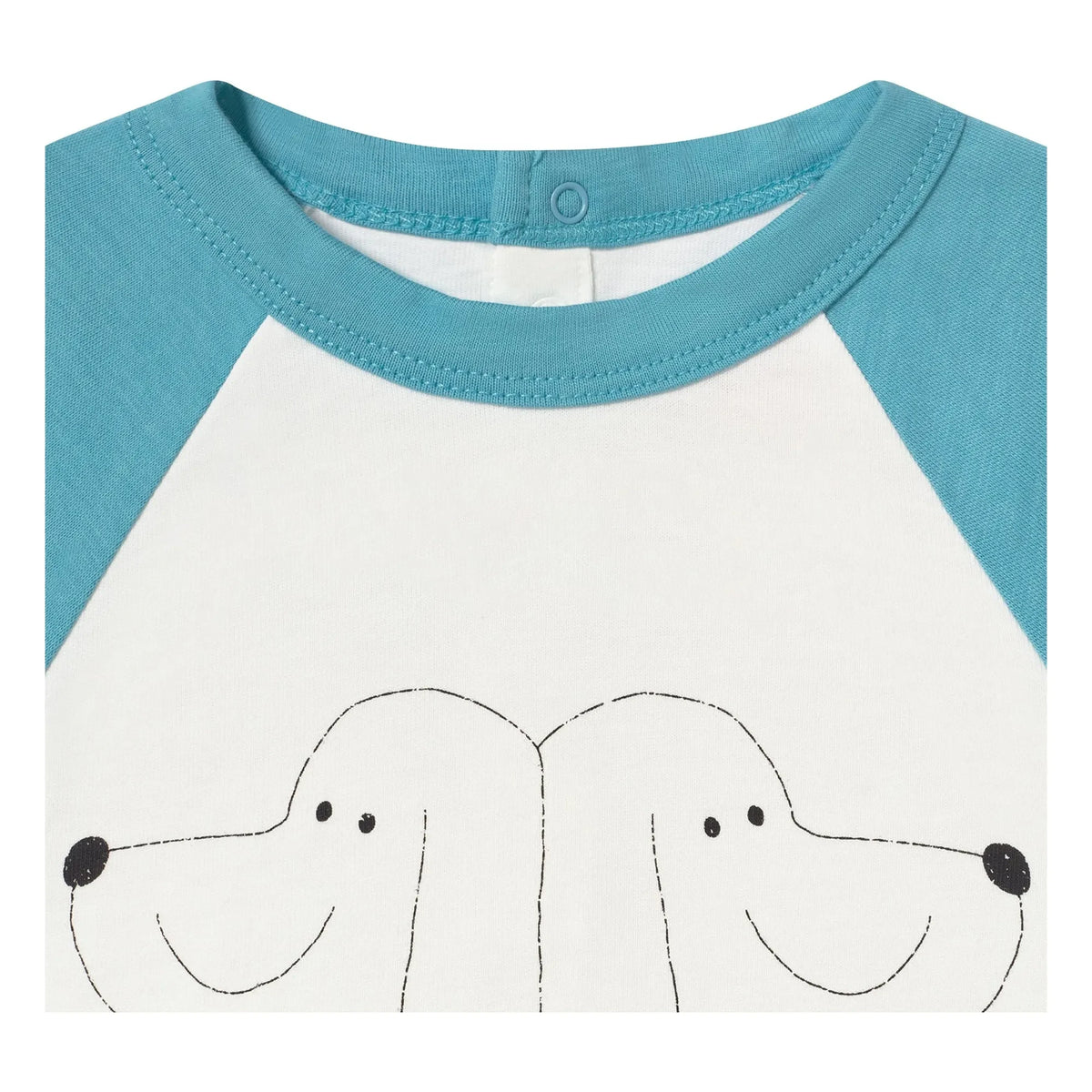 Tinycottons - Camiseta de algodón orgánico Tiny & Tiny Dogs | Blanco