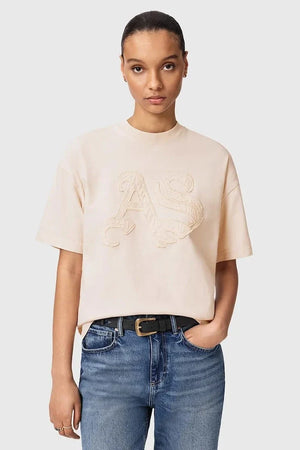 AllSaints تيشيرت قطني نسائي INSIGNIA