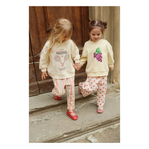 Konges Sløjd - Loupy Match Bio-Baumwoll-Sweatshirt | Creme