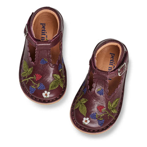 Petit Nord - T-Bar Riemchen-Babyschuhe - Uniqua Kollektion | Pflaume