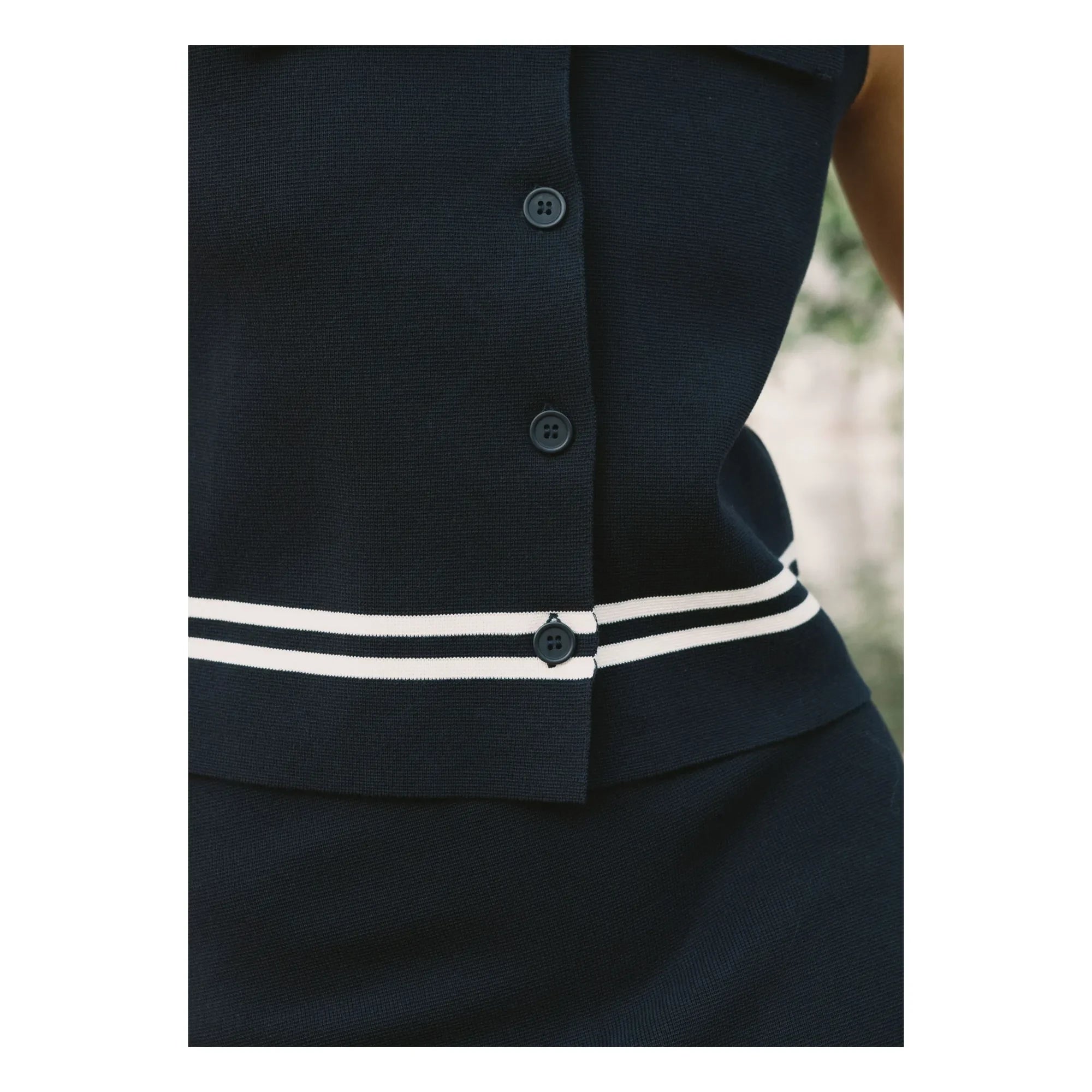 The Tiny Big Sister - Blusa de Algodón Sailor | Azul Marino