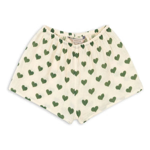 Konges Sløjd - Coco Hearts Bio-Baumwollshorts | Ecru