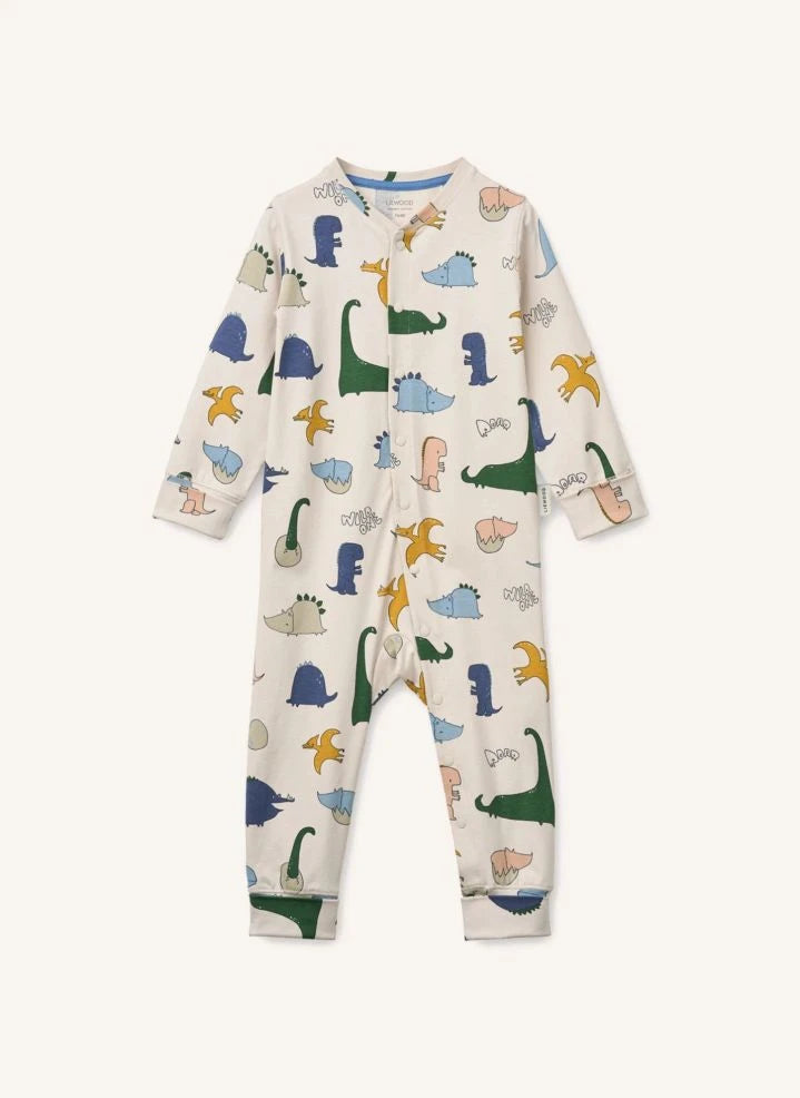 Liewood - Pijama Birk Dinazorlar Organik Pamuk | Kum