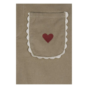 Mipounet - Géraldine Hearts Pantalones de Terciopelo | Beige