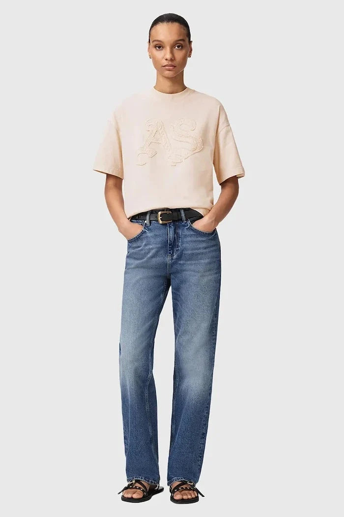 AllSaints تيشيرت قطني نسائي INSIGNIA
