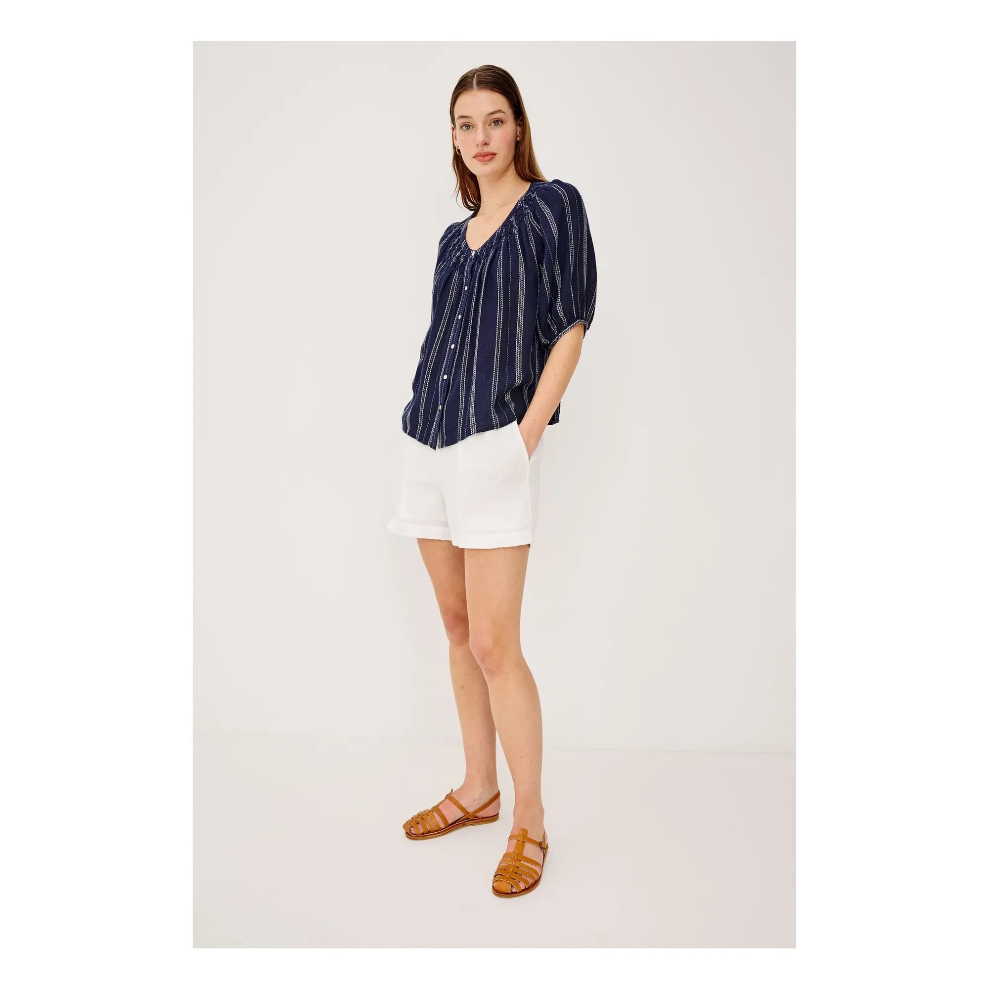 Rails - Gestreifte Bluse Rix | Marineblau