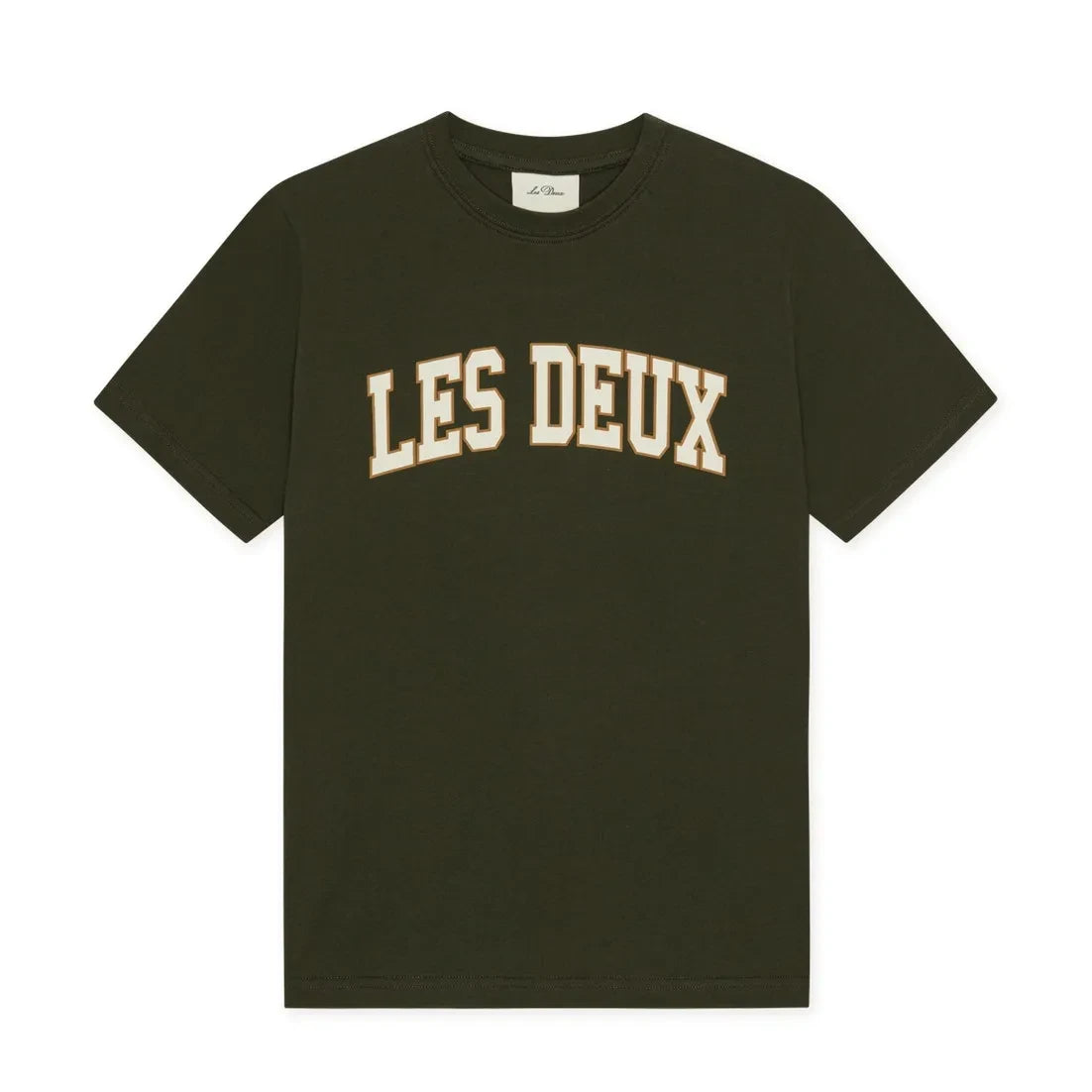 Les Deux - Les Deux Organik Pamuk College Tişört | Haki