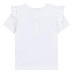 Tartine et Chocolat - Camiseta Hibiscus Liberty | Blanca