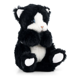La Pelucherie - Gustave kedi peluş 25 cm | Noir/Blanc
