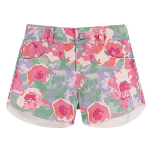 My First Cantê - Pantalones cortos vaqueros Pistachio Flowers | Rosa