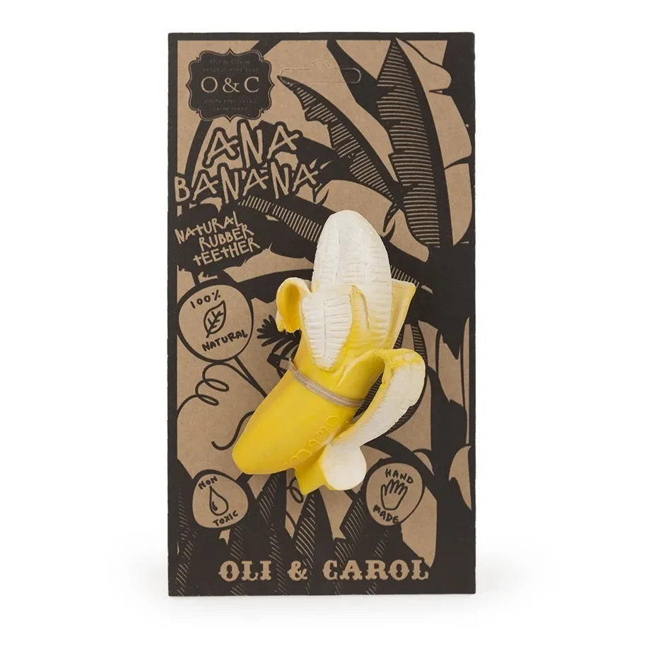 Oli & Carol - Ana the Banana Teether | Yellow