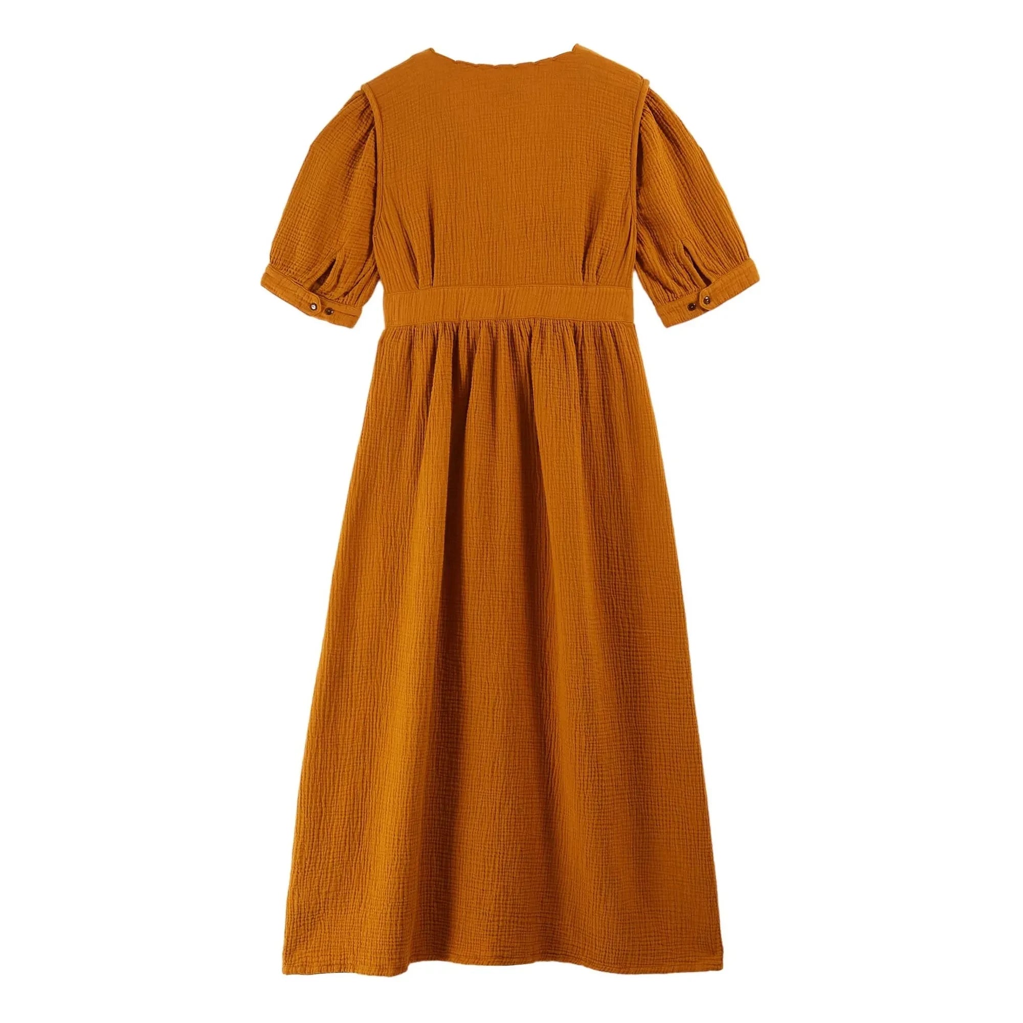 Emile et Ida - Vestido de gasa de algodón Bruna | Cúrcuma