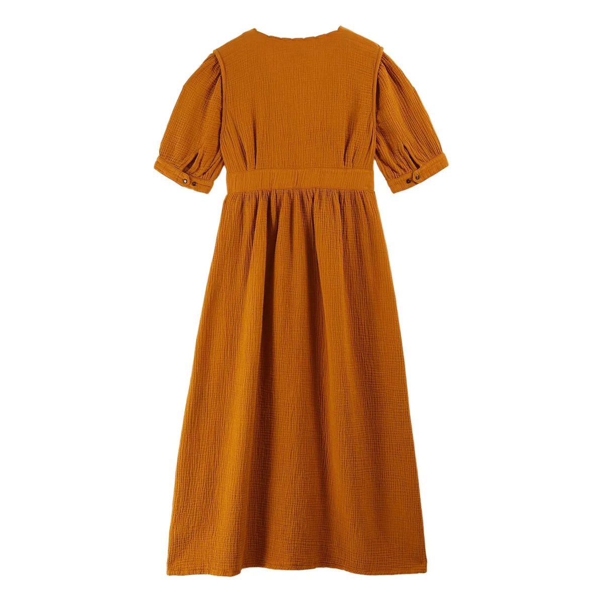 Emile et Ida - Vestido de gasa de algodón Bruna | Cúrcuma