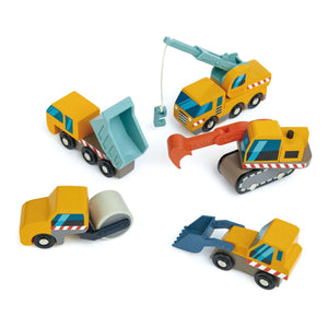 Tender Leaf Toys - Construction Site Vehicles - 5-Piece Set