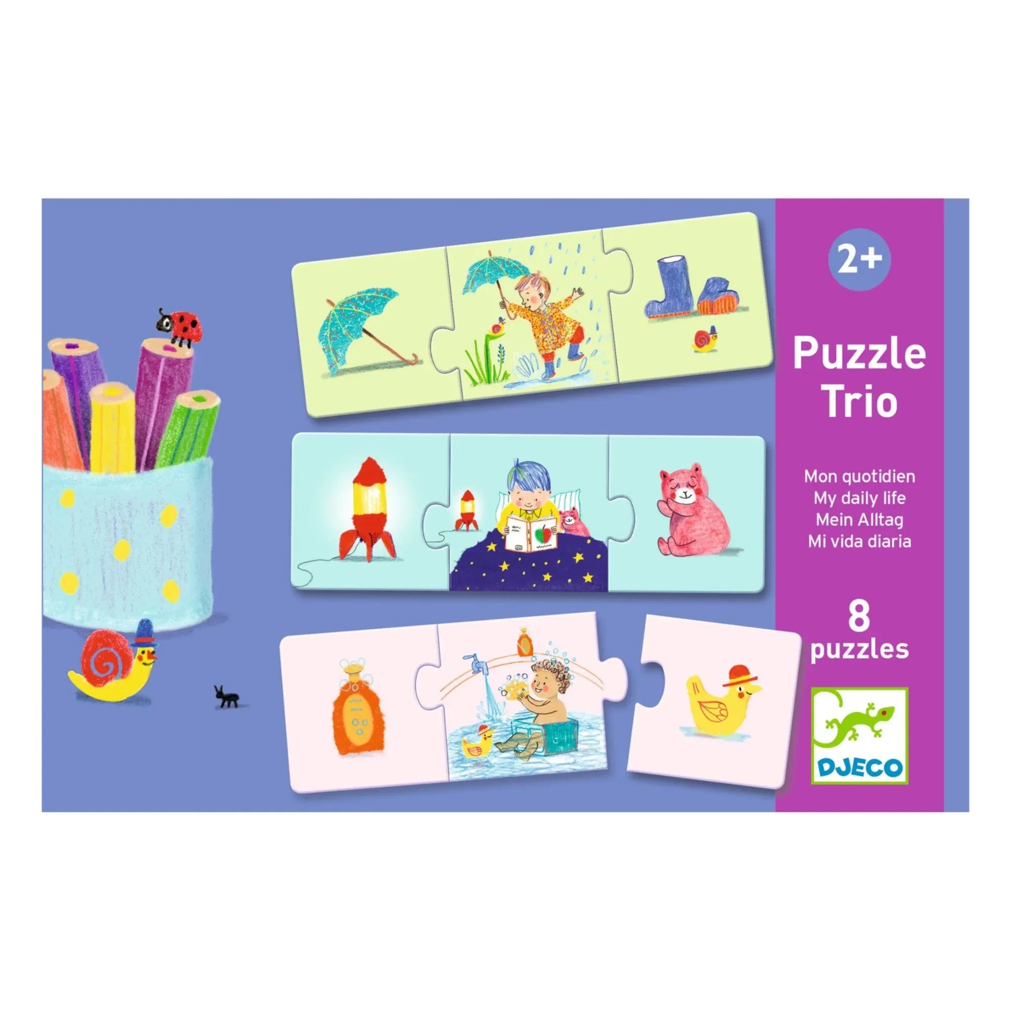 Djeco - Daily Routine Duo-Trio Puzzles