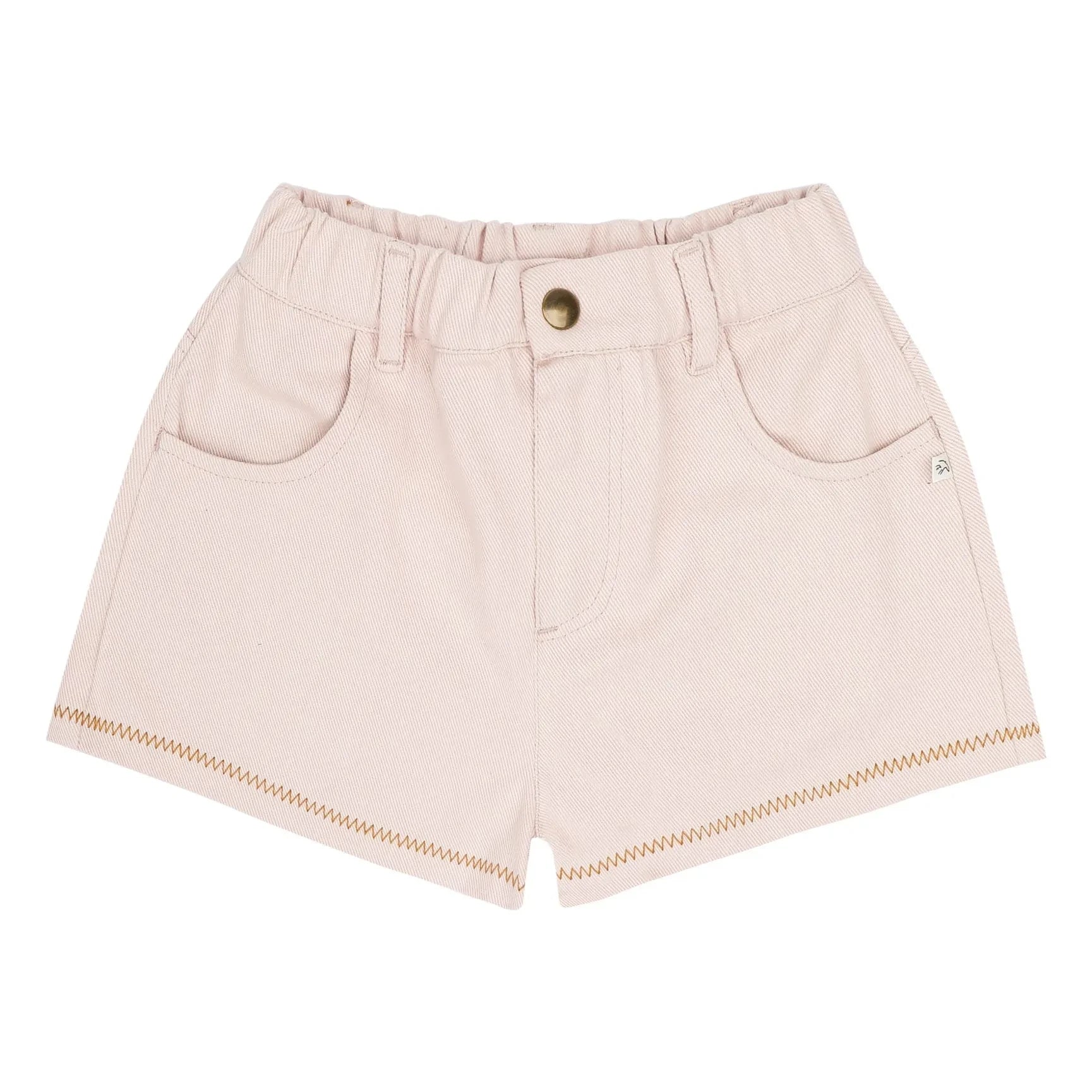 Jenest - Lilou Organik Pamuklu Twill Şort | Soluk Pembe
