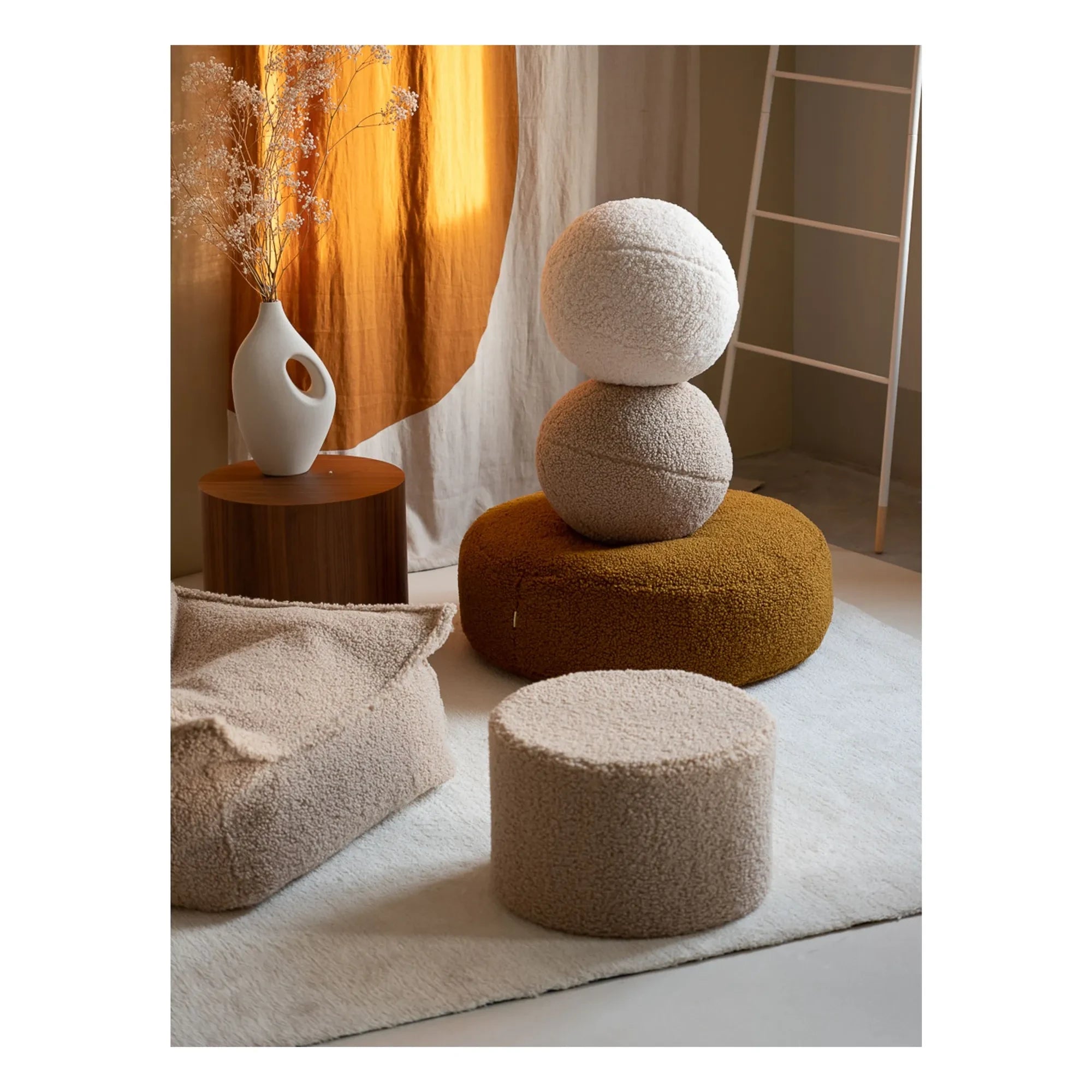 Wigiwama - Puf Teddy | Beige