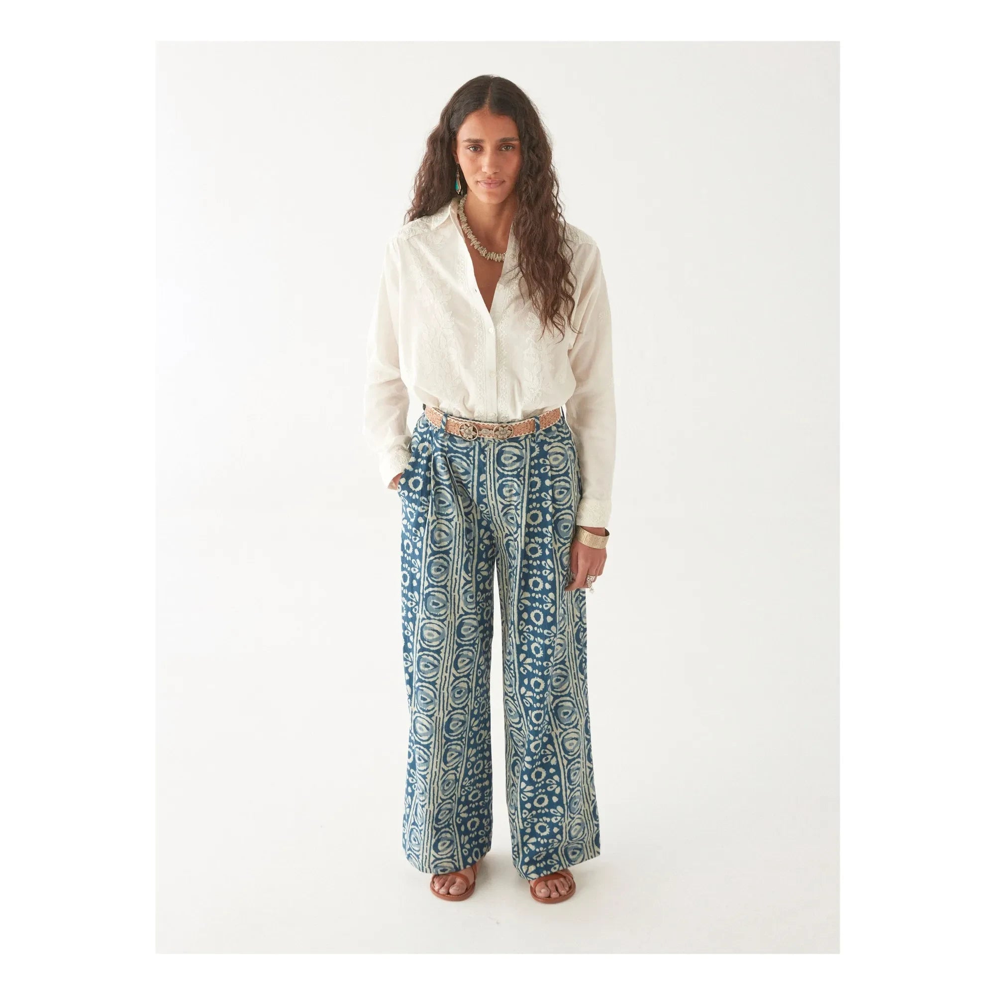 Maison Hotel - Pantalones Giselle Oceano Mare | Azul