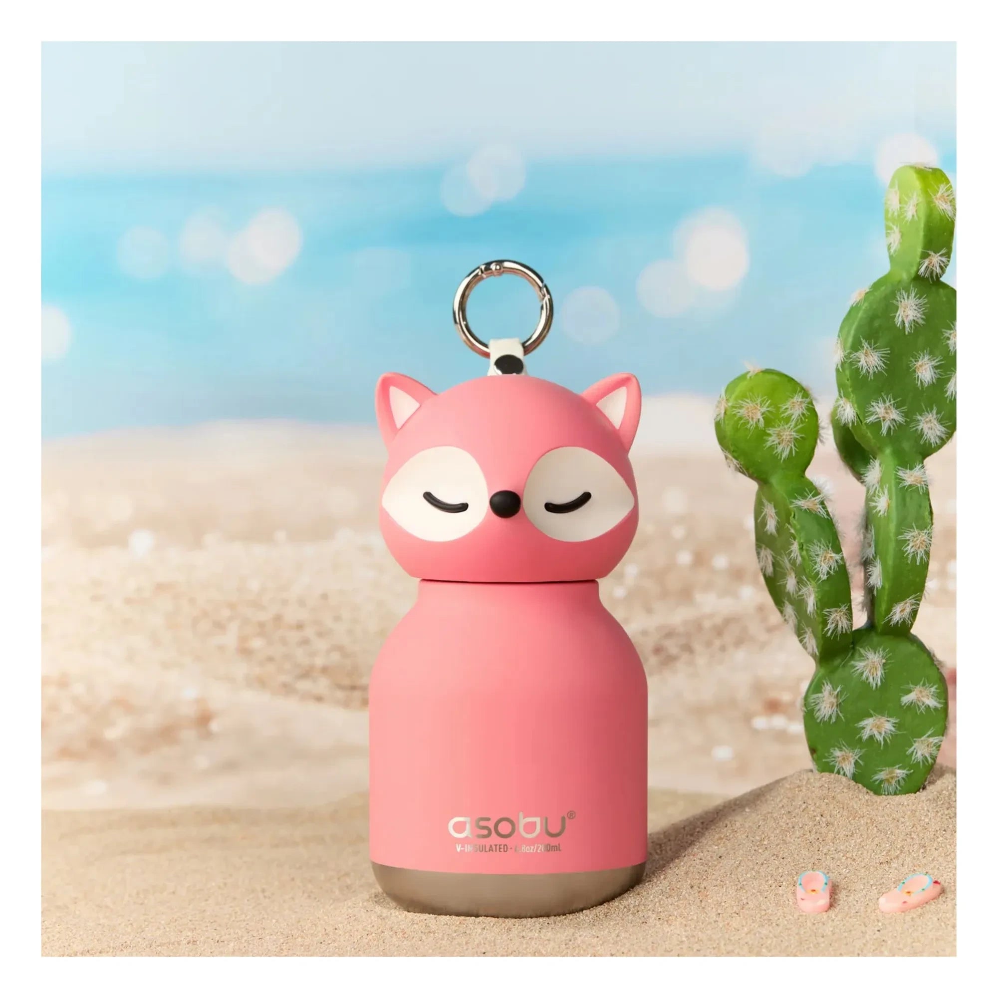 Asobu - Renard paslanmaz çelik mini matarası | Pembe