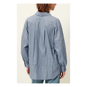 Sessùn - Blusa de algodón a rayas Santalin | Azul